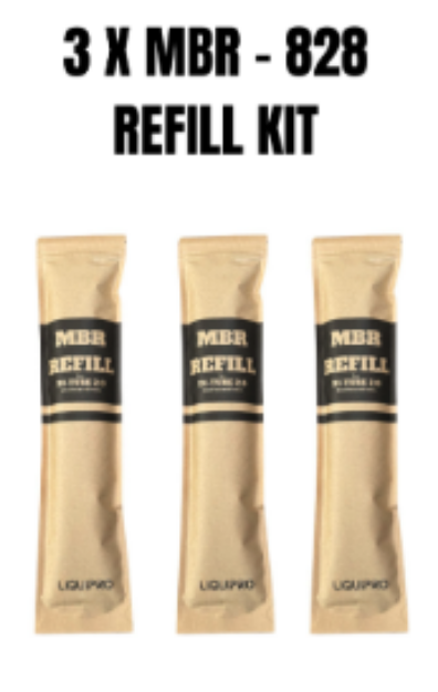 Picture of 3 x MBR-828 REFILL PACKS - FOR DITUBE2.0 CARTRIDGE - All refill bags are to be use to refill the DITUBE to the top with the resin.